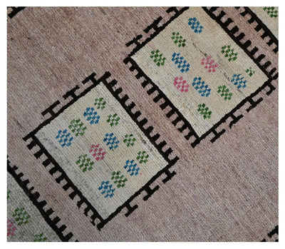 Taimany - Tappeto Tribale in Lana Multicolore - Fatto a Mano 181x123cm - CarpetLiving