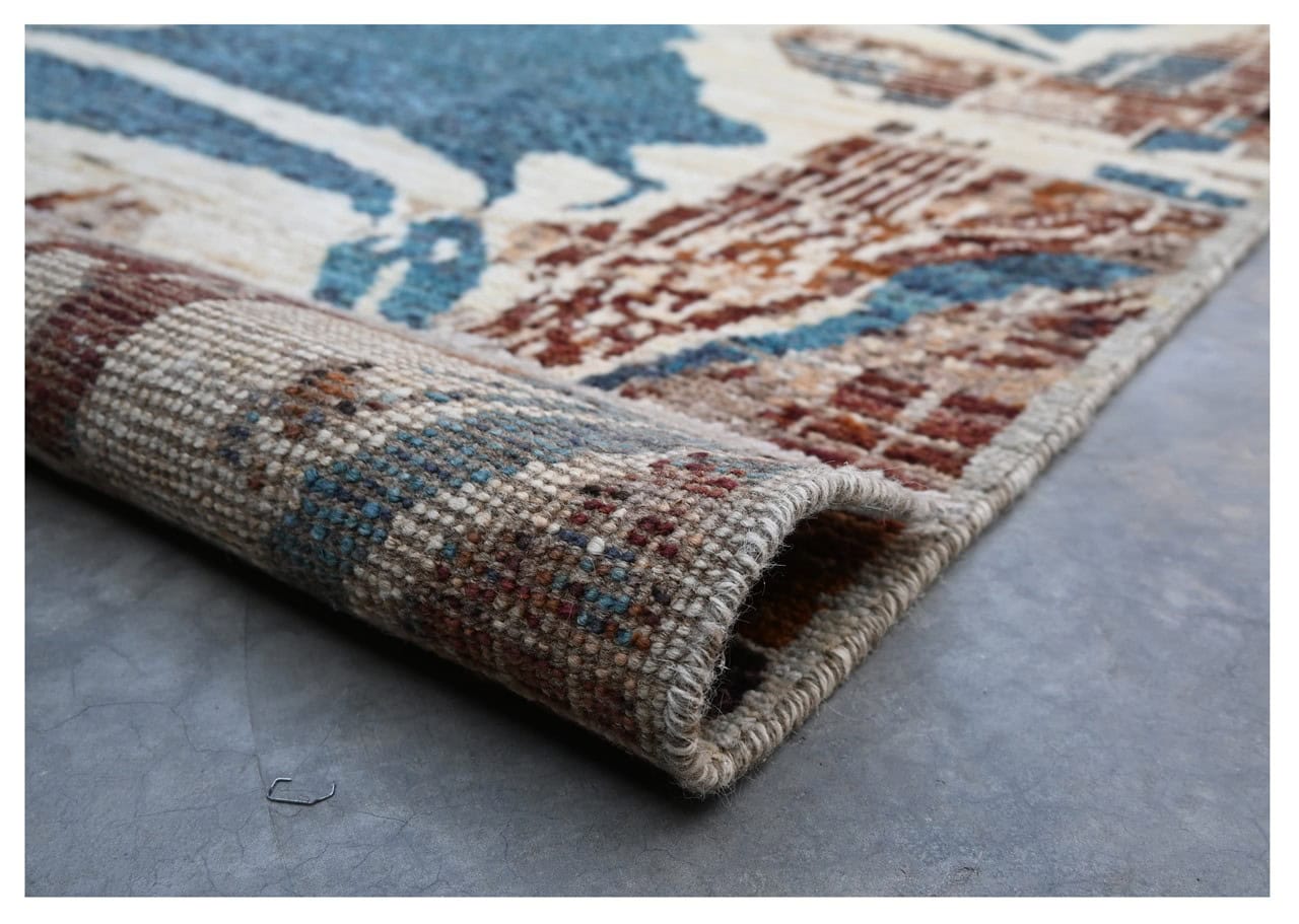Taimany - Multicolor Tribal Wool Rug - Hand-Knotted 247x200cm