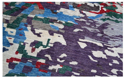 Taimany - Multicolor Tribal Wool Rug - Hand-Knotted 345x256cm