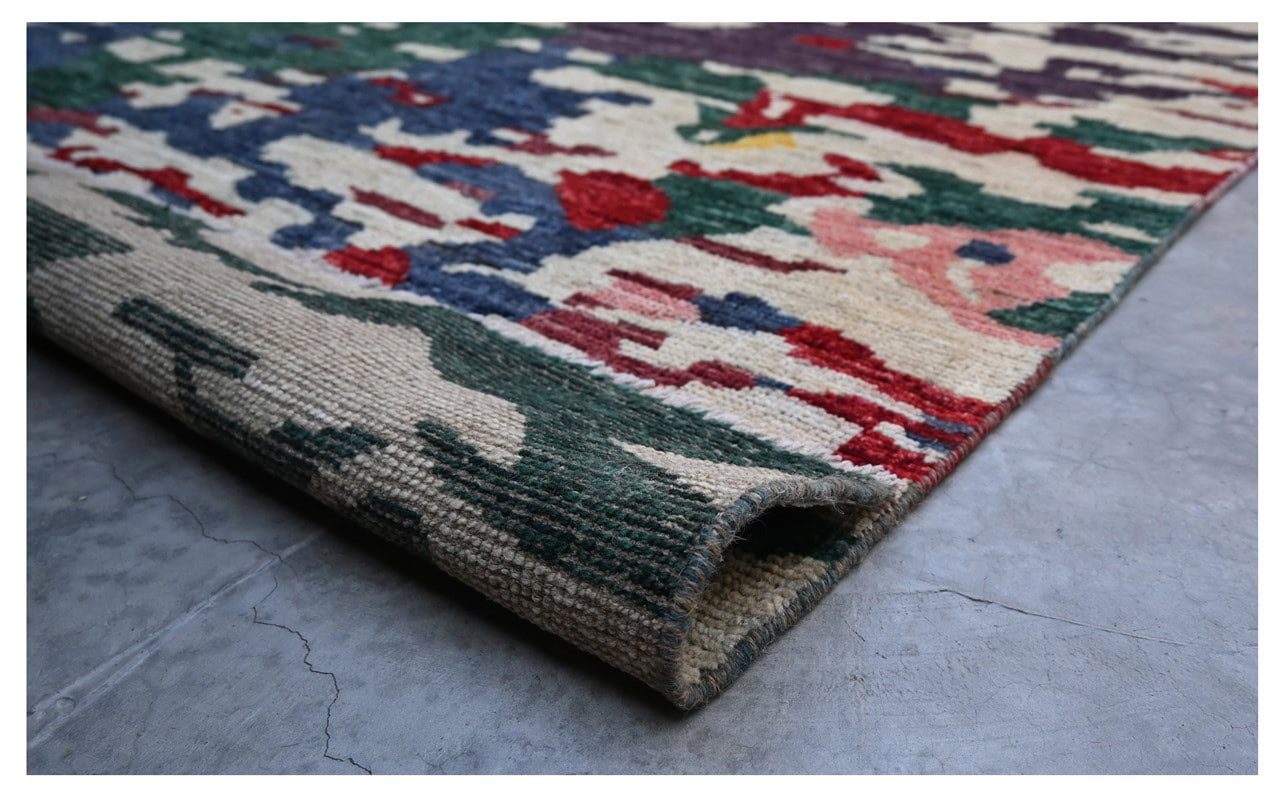 Taimany - Multicolor Tribal Wool Rug - Hand-Knotted 345x256cm