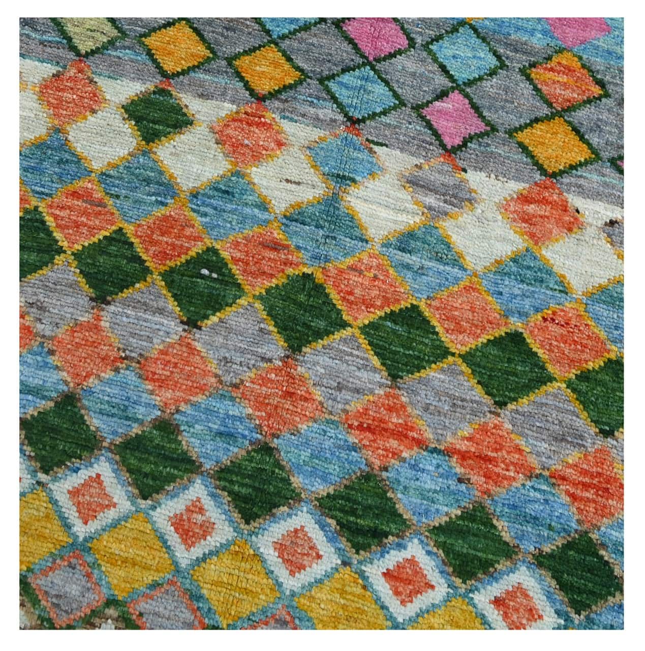 Taimany - Multicolor Tribal Wool Rug - Hand-Knotted 137x86cm