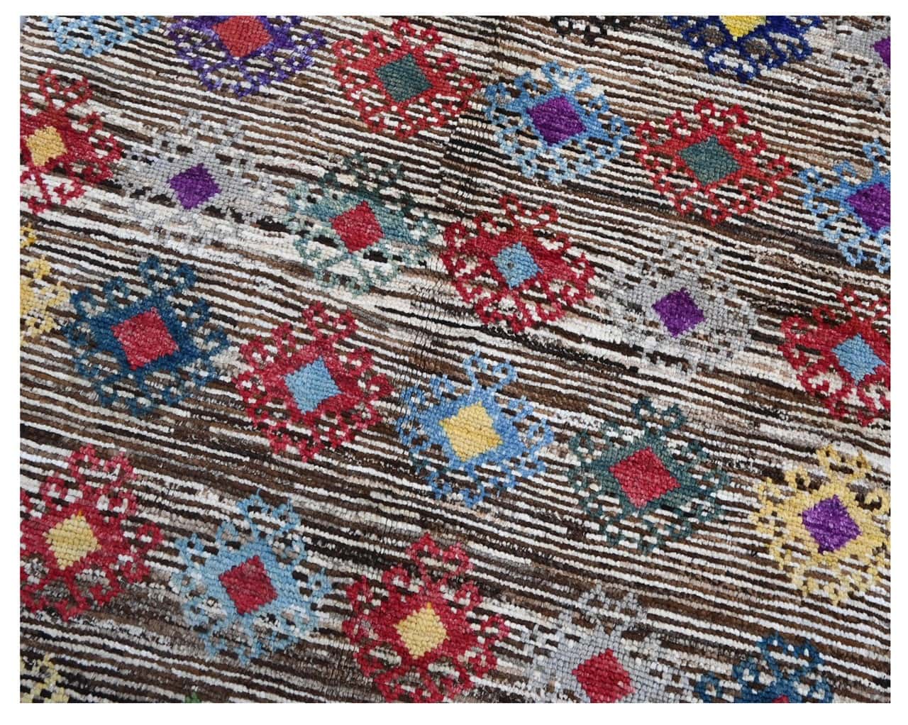 Taimany - Multicolor Tribal Wool Rug - Hand-Knotted 172x112cm