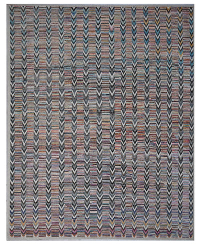 Tappeto design moderno multicolore stile berbero, fatto a mano 458x386cm - CarpetLiving
