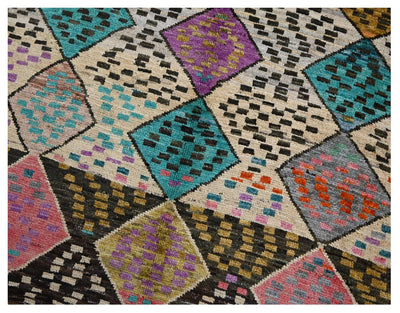 Taimany - Tappeto Tribale in Lana Multicolore - Fatto a Mano 175x123cm