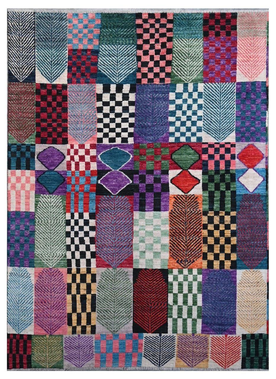 Taimany - Multicolor Tribal Wool Rug - Hand-Knotted 237x170cm