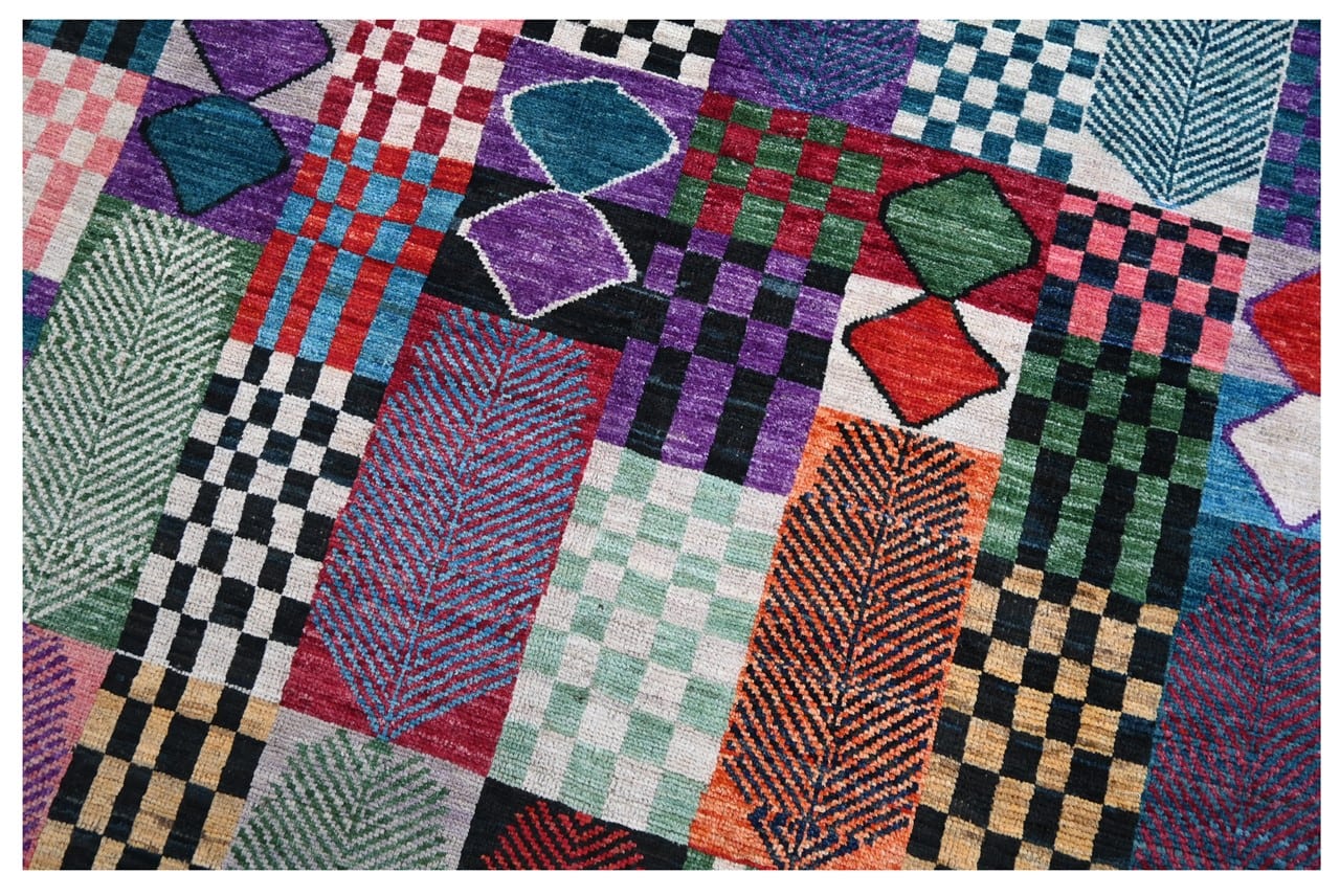 Taimany - Multicolor Tribal Wool Rug - Hand-Knotted 237x170cm