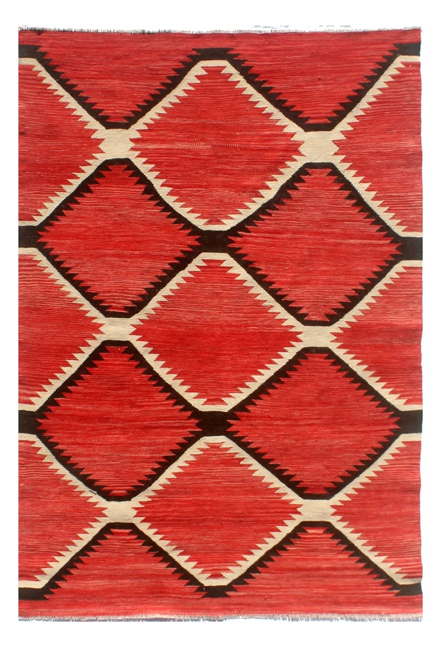 Modern wool Kilim carpet multi 202x149cm