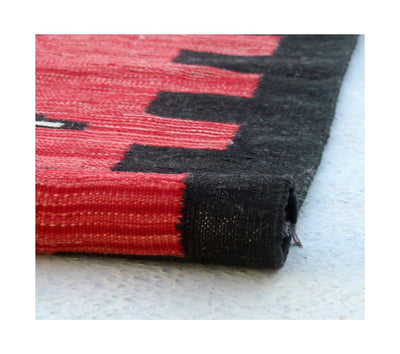 Tappeto Kilim moderno in lana multicolore 196x153cm - CarpetLiving