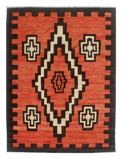 Tappeto Kilim moderno in lana multicolore 300x258cm - CarpetLiving