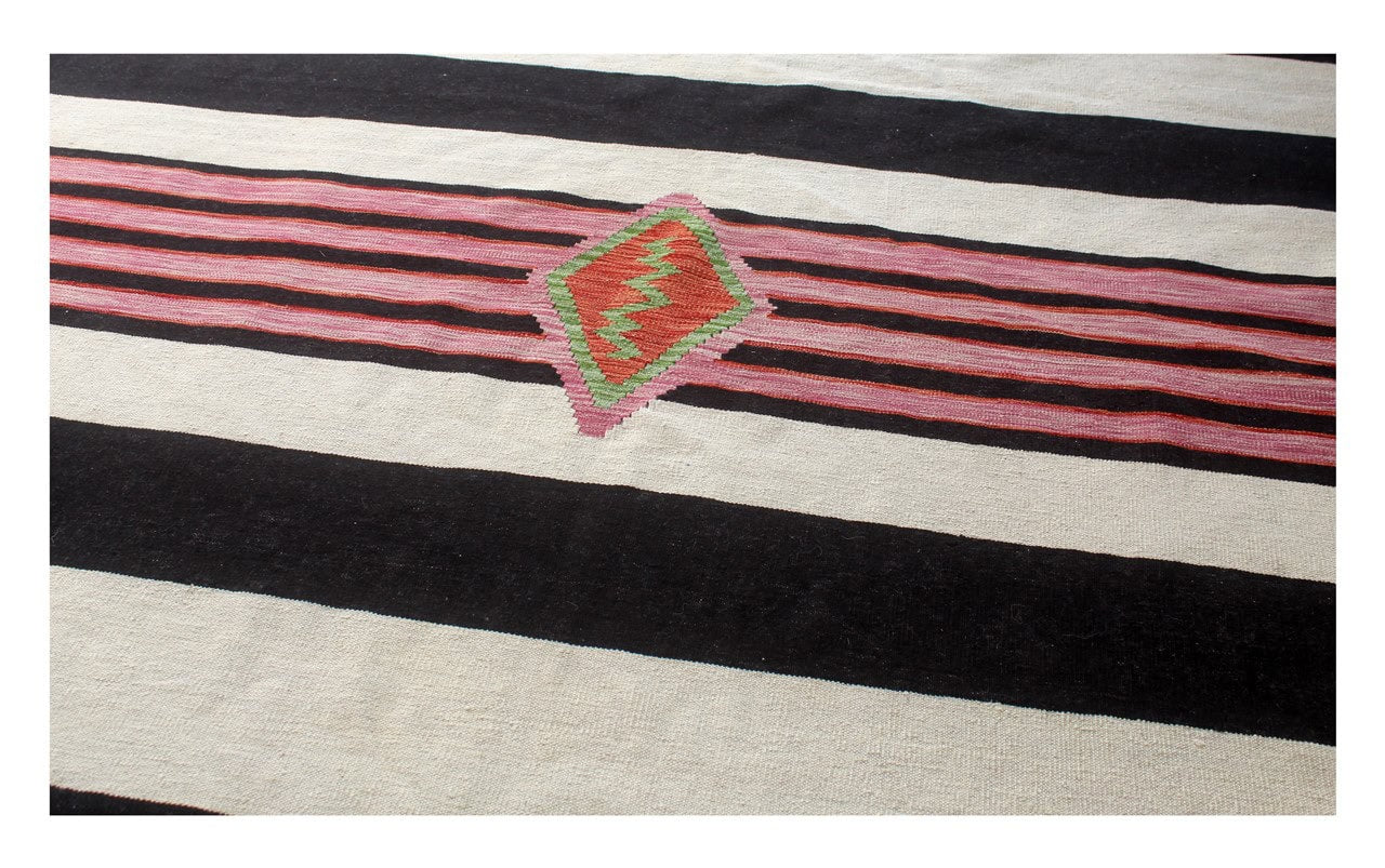 Modern wool Kilim carpet multi 258x203cm