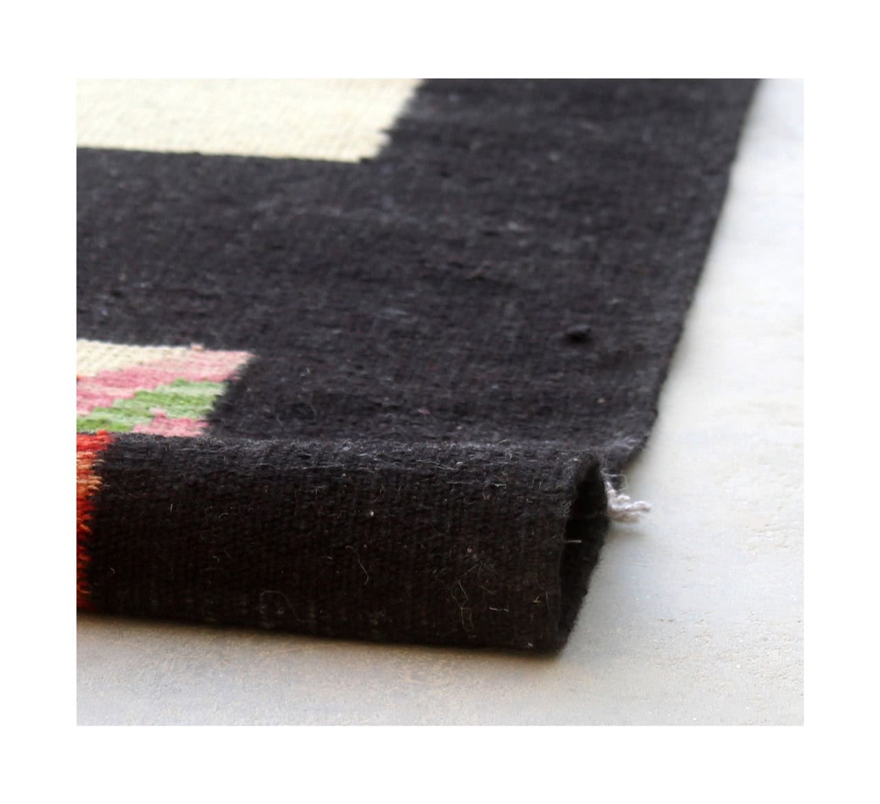 Modern wool Kilim carpet multi 258x203cm