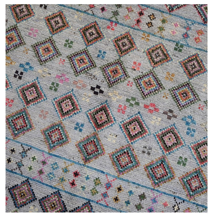 Taimany - Multicolor Tribal Wool Rug - Hand-Knotted 137x86cm