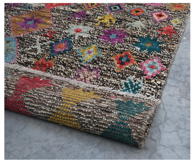 Taimany - Tappeto Tribale in Lana Multicolore - Fatto a Mano 142x95cm