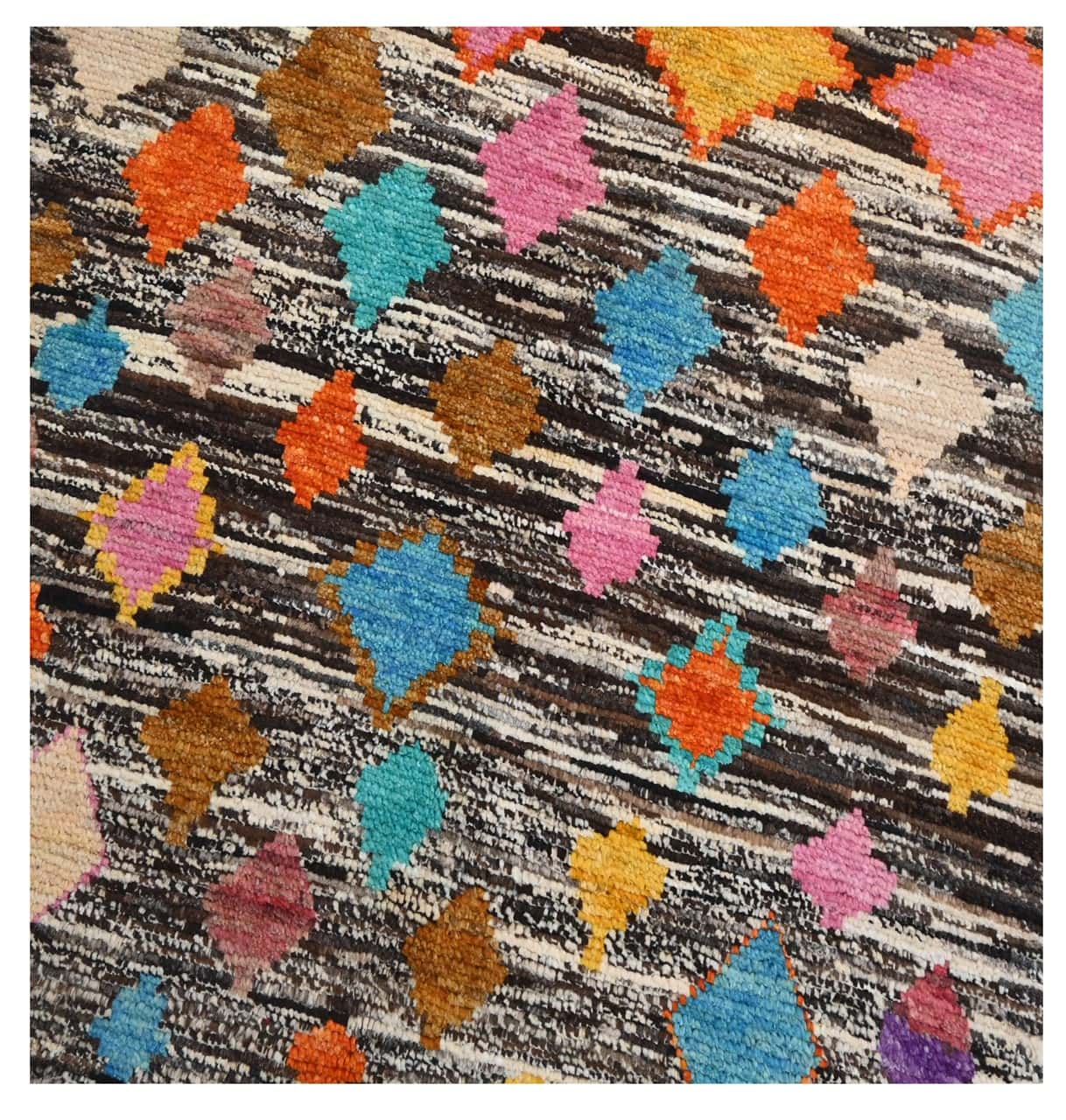 Taimany - Multicolor Tribal Wool Rug - Hand-Knotted 139x92cm