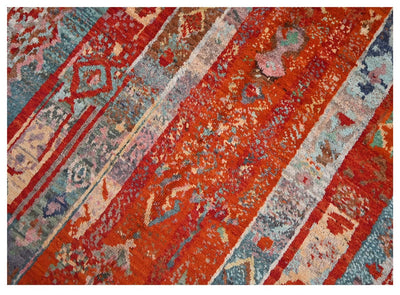 Taimany - Tappeto Tribale in Lana Multicolore - Fatto a Mano 192x156cm - CarpetLiving