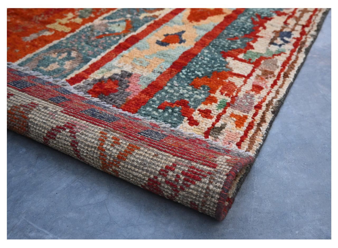 Taimany - Multicolor Tribal Wool Rug - Hand-Knotted 192x156cm