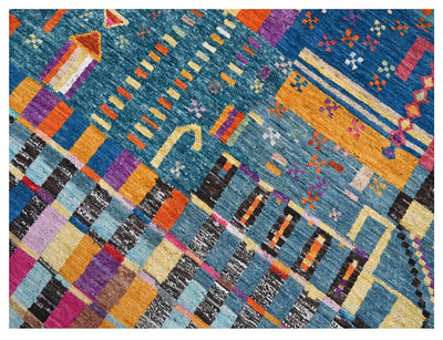 Taimany - Tappeto Tribale in Lana Multicolore - Fatto a Mano 196x156cm - CarpetLiving
