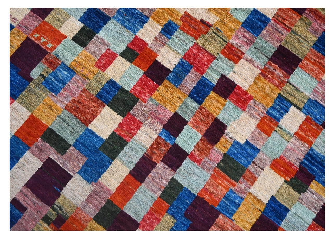 Taimany - Multicolor Tribal Wool Rug - Hand-Knotted 245x185cm