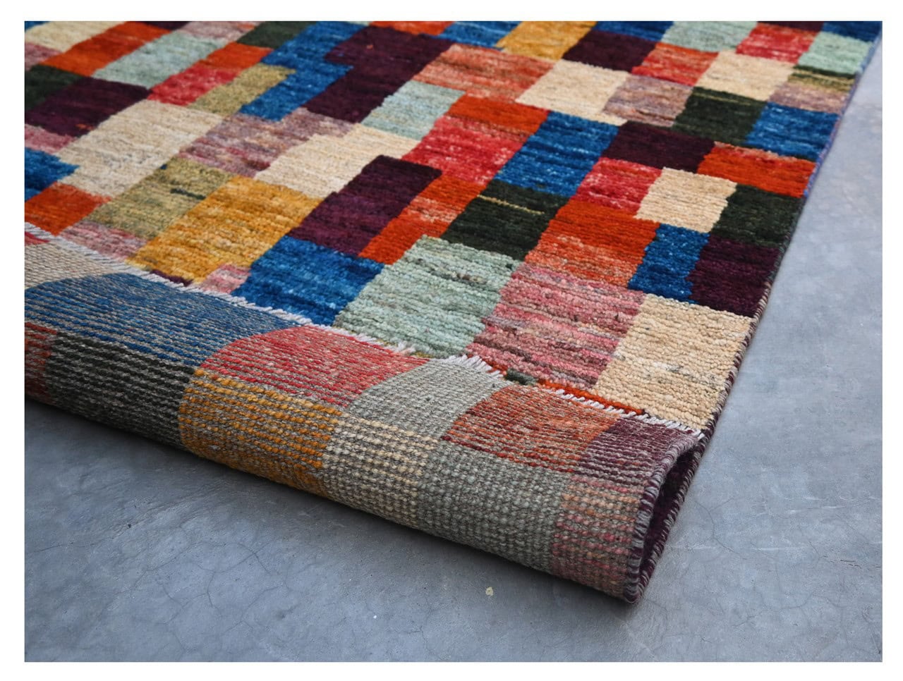 Taimany - Multicolor Tribal Wool Rug - Hand-Knotted 245x185cm