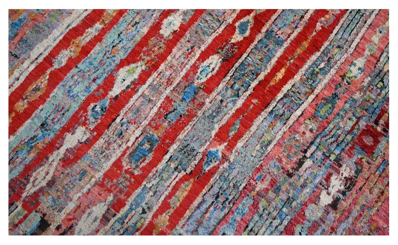 Taimany - Multicolor Tribal Wool Rug - Hand-Knotted 305x243cm