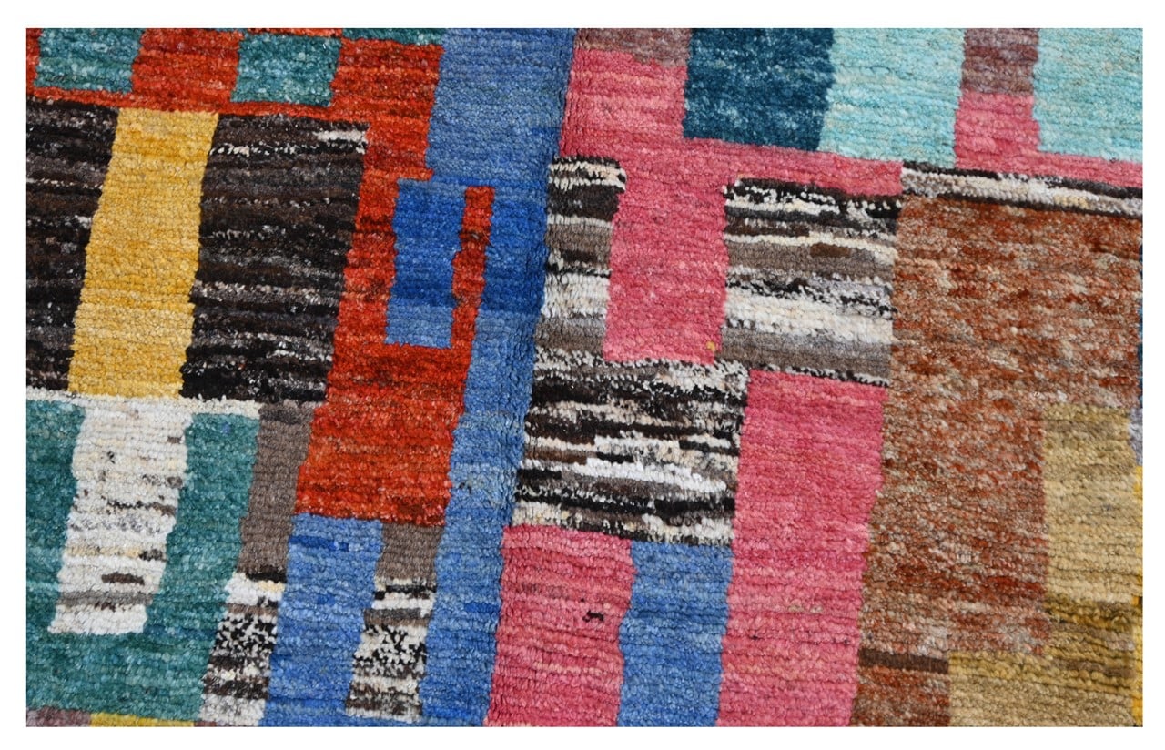 Taimany - Multicolor Tribal Wool Rug - Hand-Knotted 315x213cm
