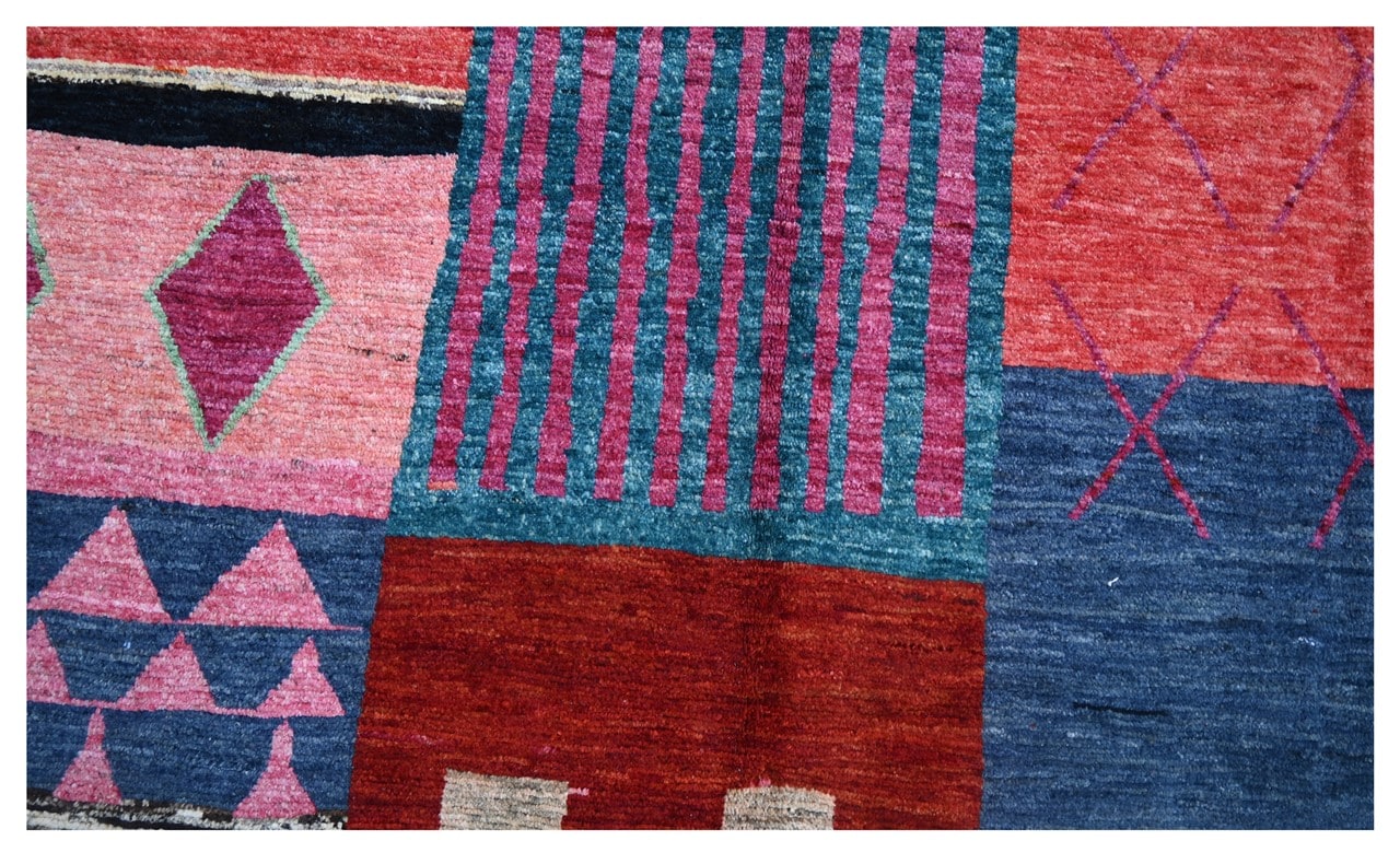 Taimany - Multicolor Tribal Wool Rug - Hand-Knotted 302x259cm