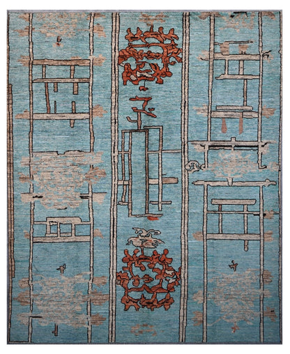Taimany - Multicolor Tribal Wool Rug - Hand-Knotted 294x245cm