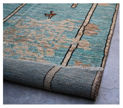 Taimany - Multicolor Tribal Wool Rug - Hand-Knotted 294x245cm