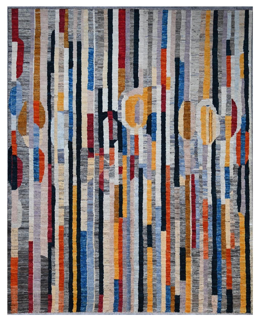 Taimany - Multicolor Tribal Wool Rug - Hand-Knotted 286x223cm