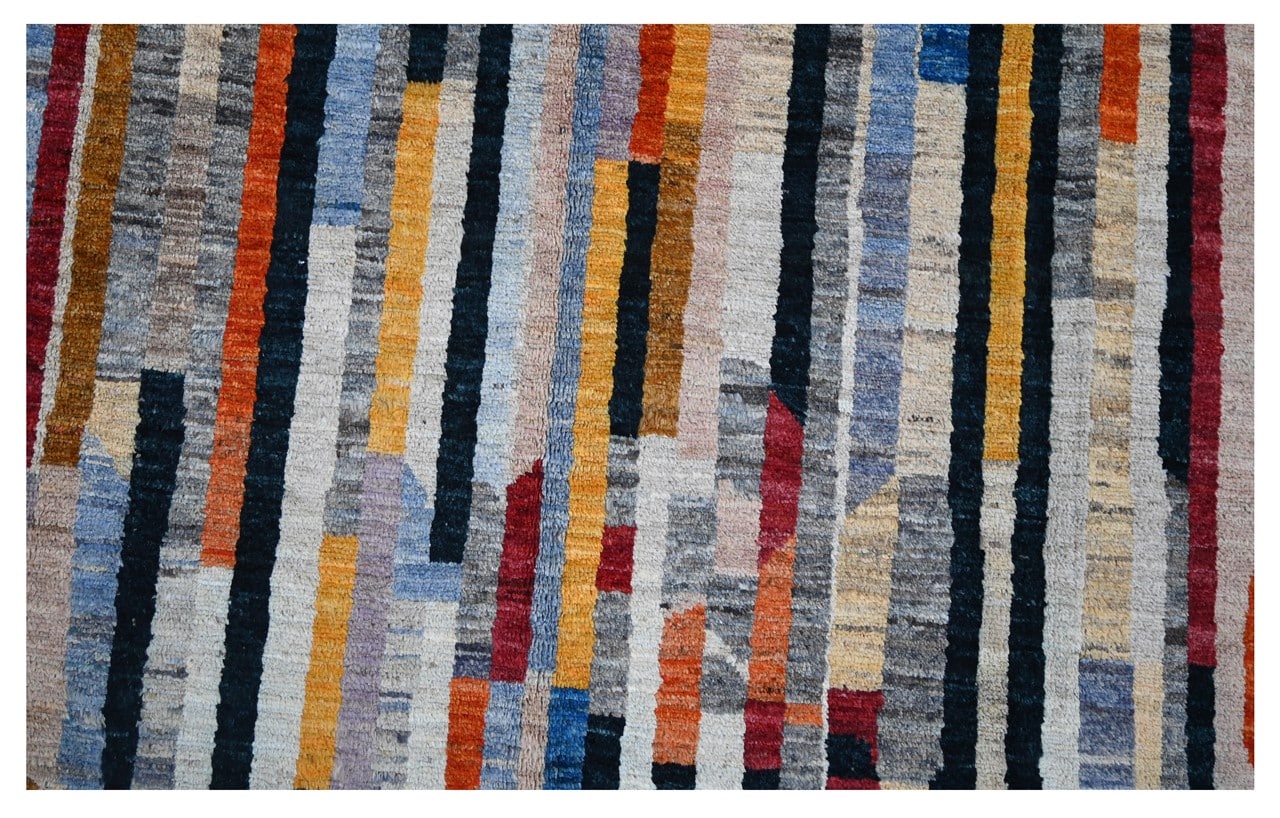 Taimany - Multicolor Tribal Wool Rug - Hand-Knotted 286x223cm