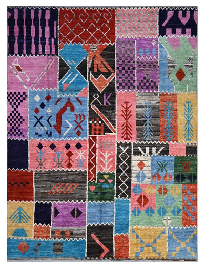 Taimany - Tappeto Tribale in Lana Multicolore - Fatto a Mano 302x217cm