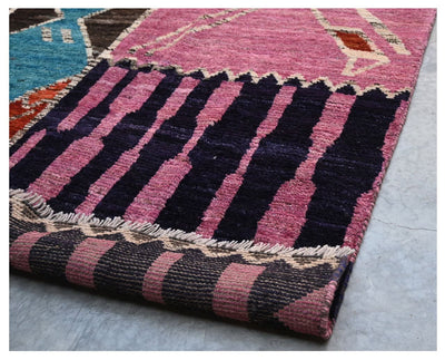 Taimany - Tappeto Tribale in Lana Multicolore - Fatto a Mano 302x217cm