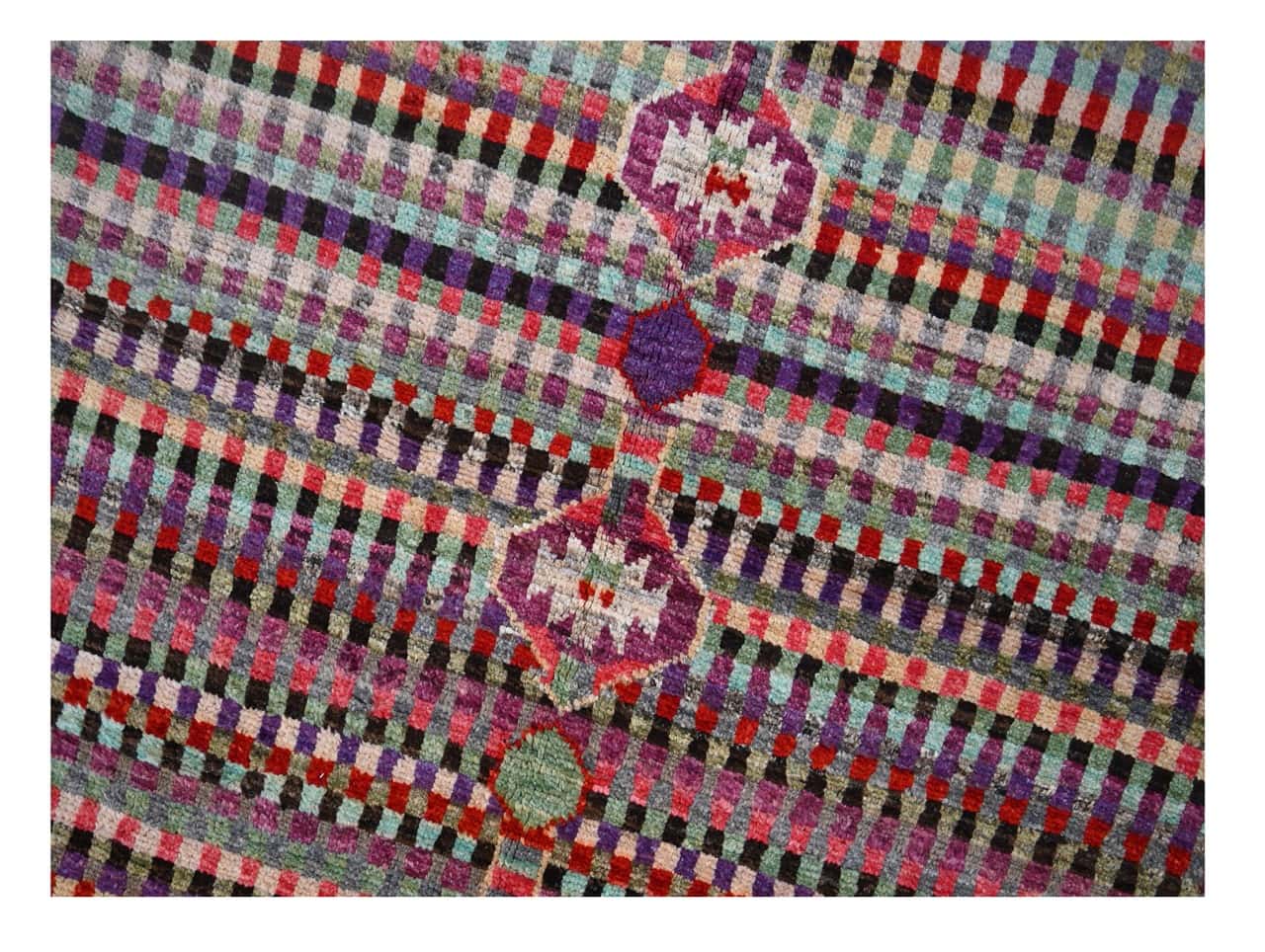 Taimany - Multicolor Tribal Wool Rug - Hand-Knotted 172x116cm
