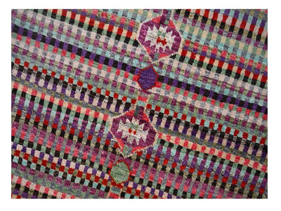 Taimany - Tappeto Tribale in Lana Multicolore - Fatto a Mano 172x116cm - CarpetLiving