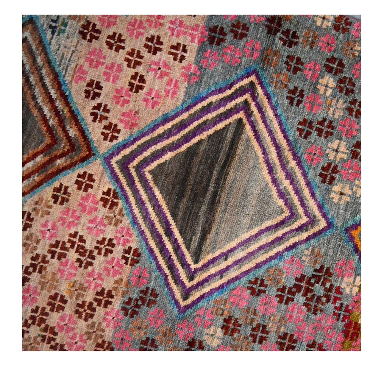 Taimany - Multicolor Tribal Wool Rug - Hand-Knotted 188x114cm