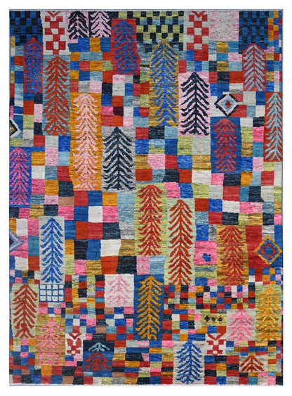 Taimany - Multicolor Tribal Wool Rug - Hand-Knotted 295x211cm