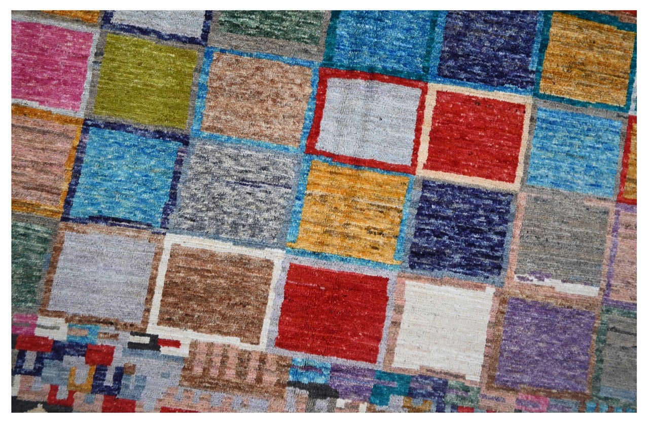 Taimany - Multicolor Tribal Wool Rug - Hand-Knotted 239x167cm