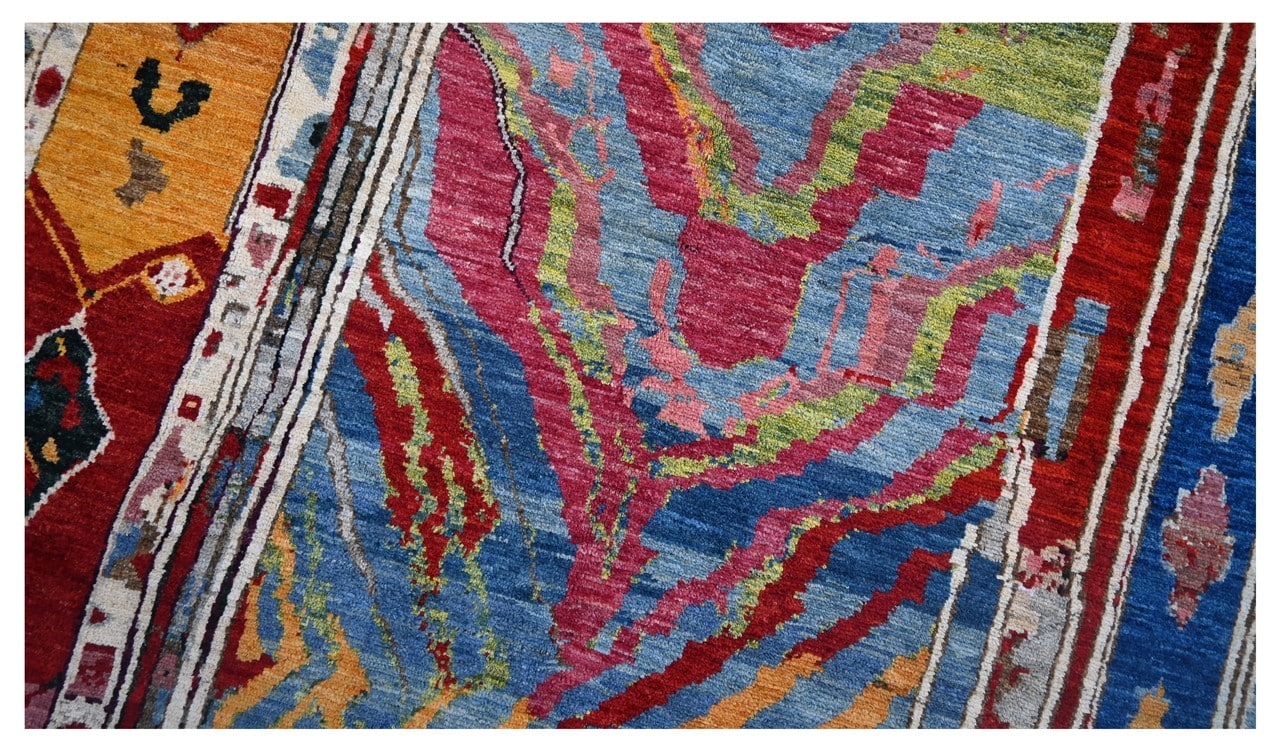 Taimany - Multicolor Tribal Wool Rug - Hand-Knotted 295x251cm