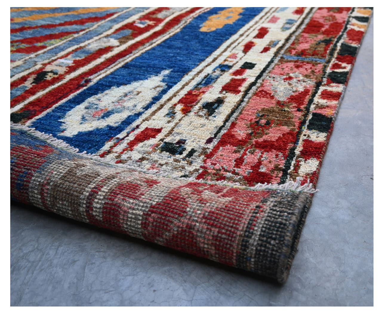 Taimany - Multicolor Tribal Wool Rug - Hand-Knotted 295x251cm