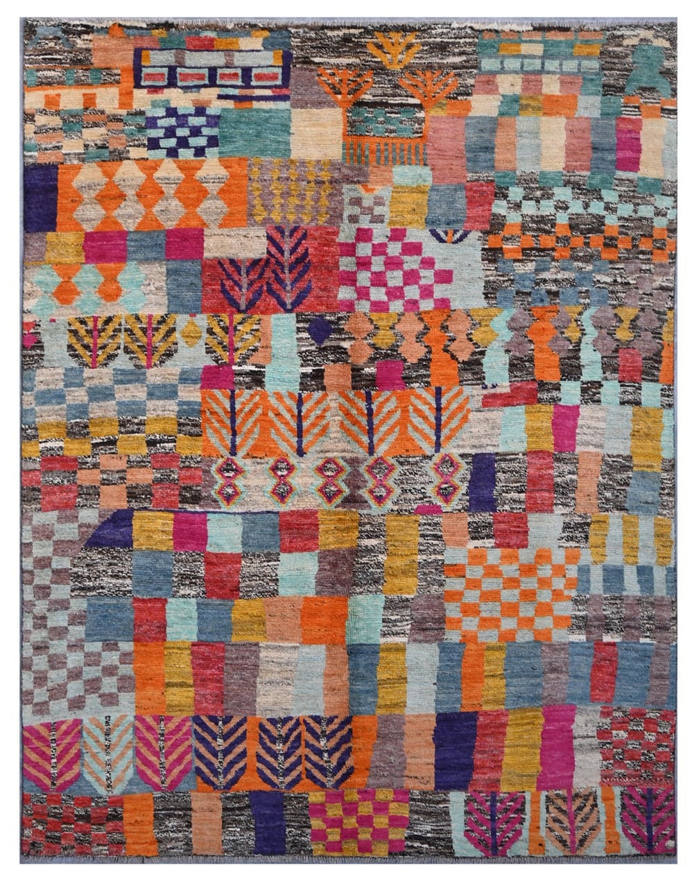 Taimany - Multicolor Tribal Wool Rug - Hand-Knotted 250x188cm