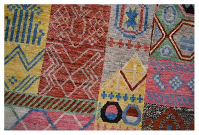 Taimany - Tappeto Tribale in Lana Multicolore - Fatto a Mano 196x149cm - CarpetLiving