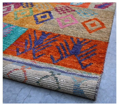 Taimany - Tappeto Tribale in Lana Multicolore - Fatto a Mano 184x115cm - CarpetLiving