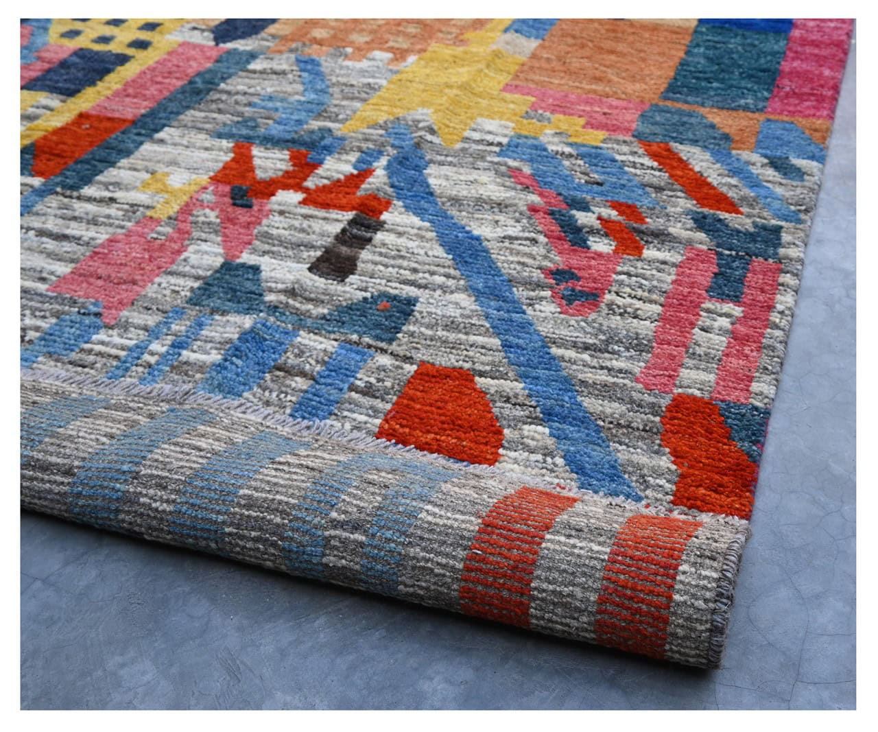 Taimany - Multicolor Tribal Wool Rug - Hand-Knotted 250x185cm