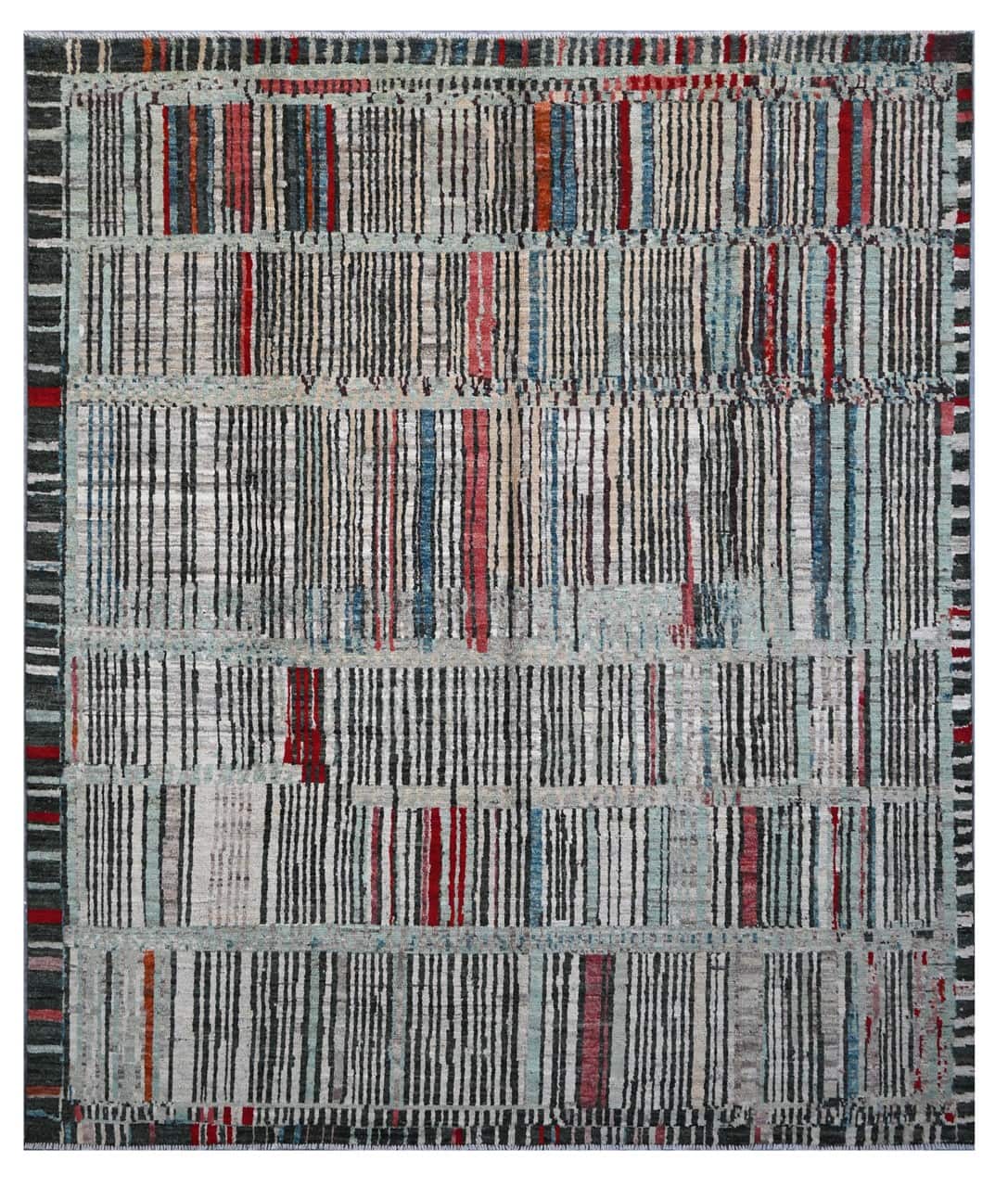 Taimany - Multicolor Tribal Wool Rug - Hand-Knotted 295x251cm