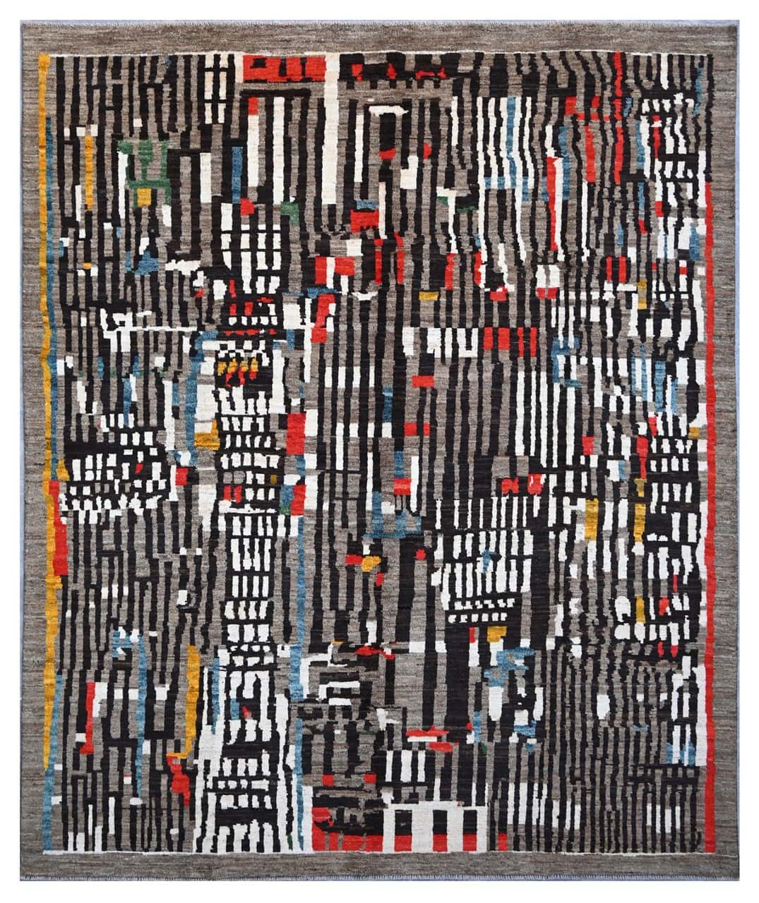 Taimany - Multicolor Tribal Wool Rug - Hand-Knotted 301x250cm