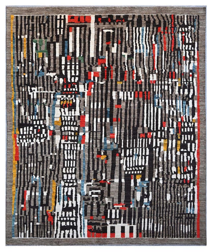 Taimany - Multicolor Tribal Wool Rug - Hand-Knotted 301x250cm