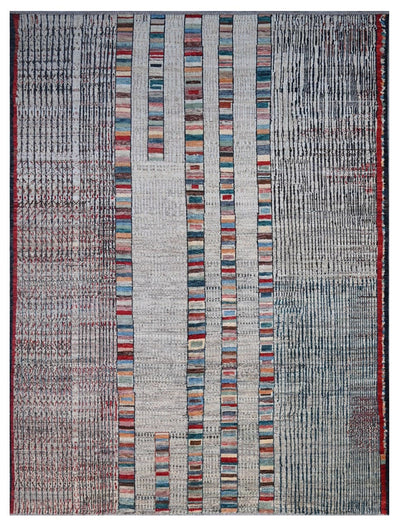 Taimany - Multicolor Tribal Wool Rug - Hand-Knotted 353x262cm