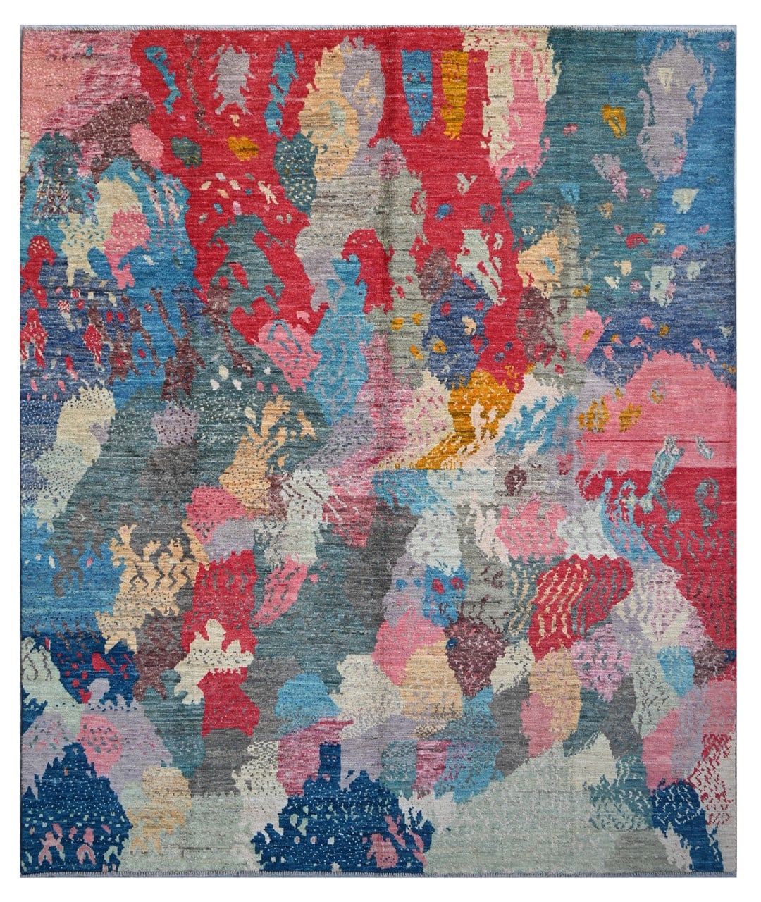 Taimany - Multicolor Tribal Wool Rug - Hand-Knotted 293x245cm