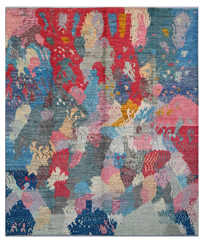 Taimany - Multicolor Tribal Wool Rug - Hand-Knotted 293x245cm