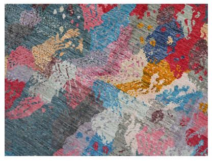Taimany - Multicolor Tribal Wool Rug - Hand-Knotted 293x245cm
